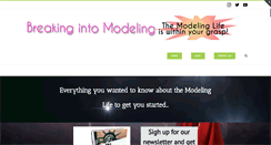 Desktop Screenshot of breakingintomodeling.com